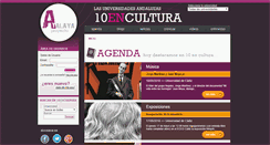 Desktop Screenshot of diezencultura.es