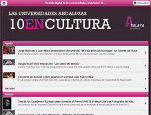 Tablet Screenshot of diezencultura.es