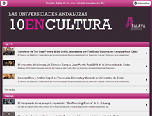 Tablet Screenshot of cadiz.diezencultura.es
